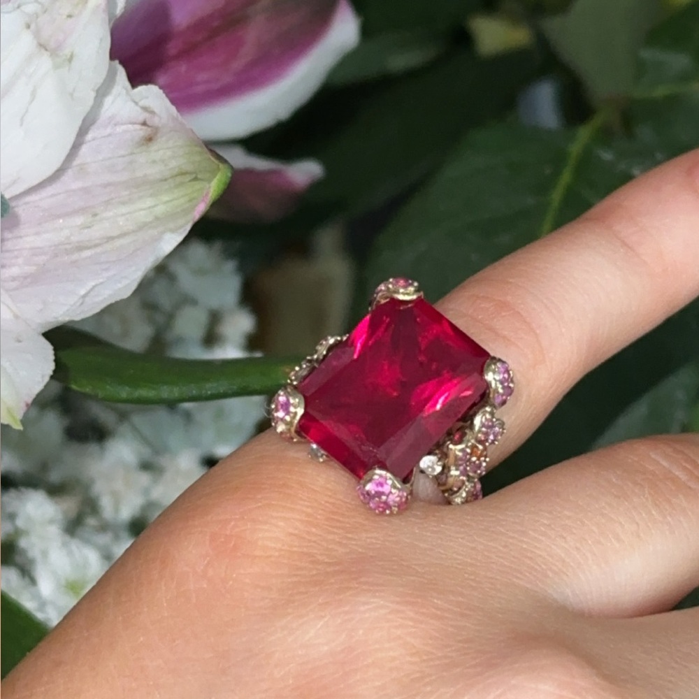 Cinderella Ruby Ring - Picture 3 of 4